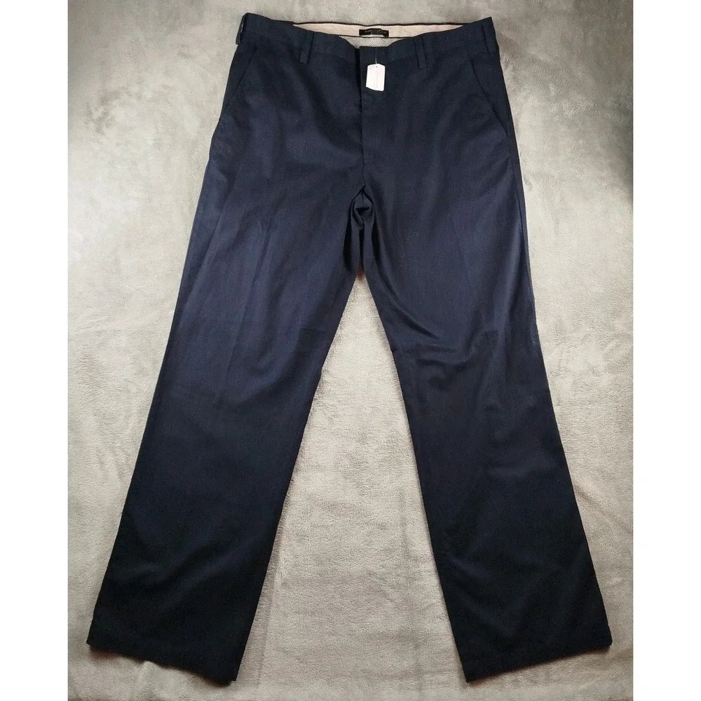 Banana Republic Pants Mens 38x36 Navy Dawson Relaxed Flat Front Pants Chino